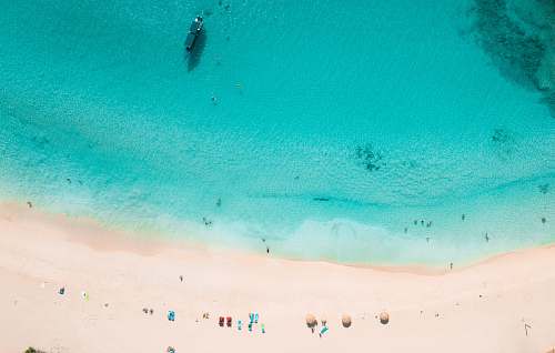 saint martin bird's eye view of sea shore beach